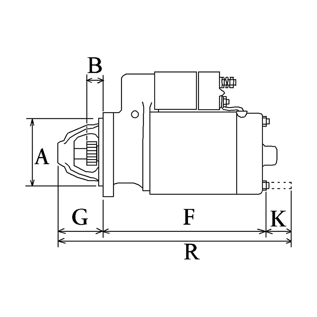 Demarreur compatible pour JCB 2