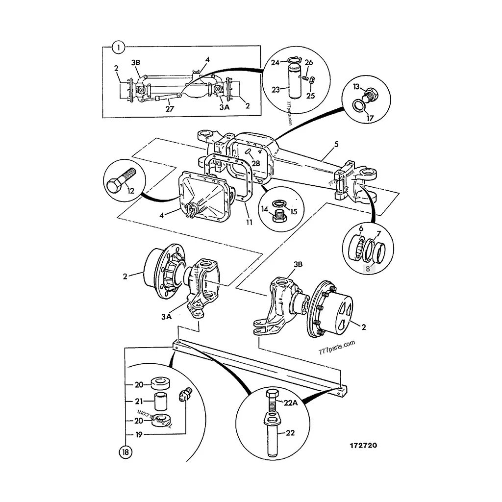 Joint mousse compatible pour JCB 2