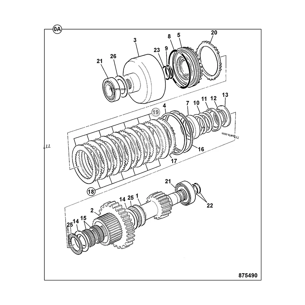Disque de friction compatible pour JCB, réf. 445/30011 - photo 2