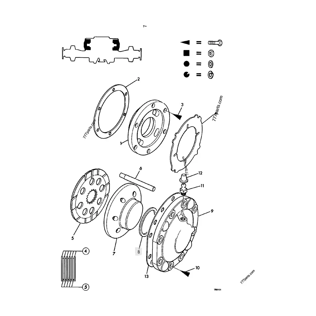 Joint piston de frein compatible pour JCB 2