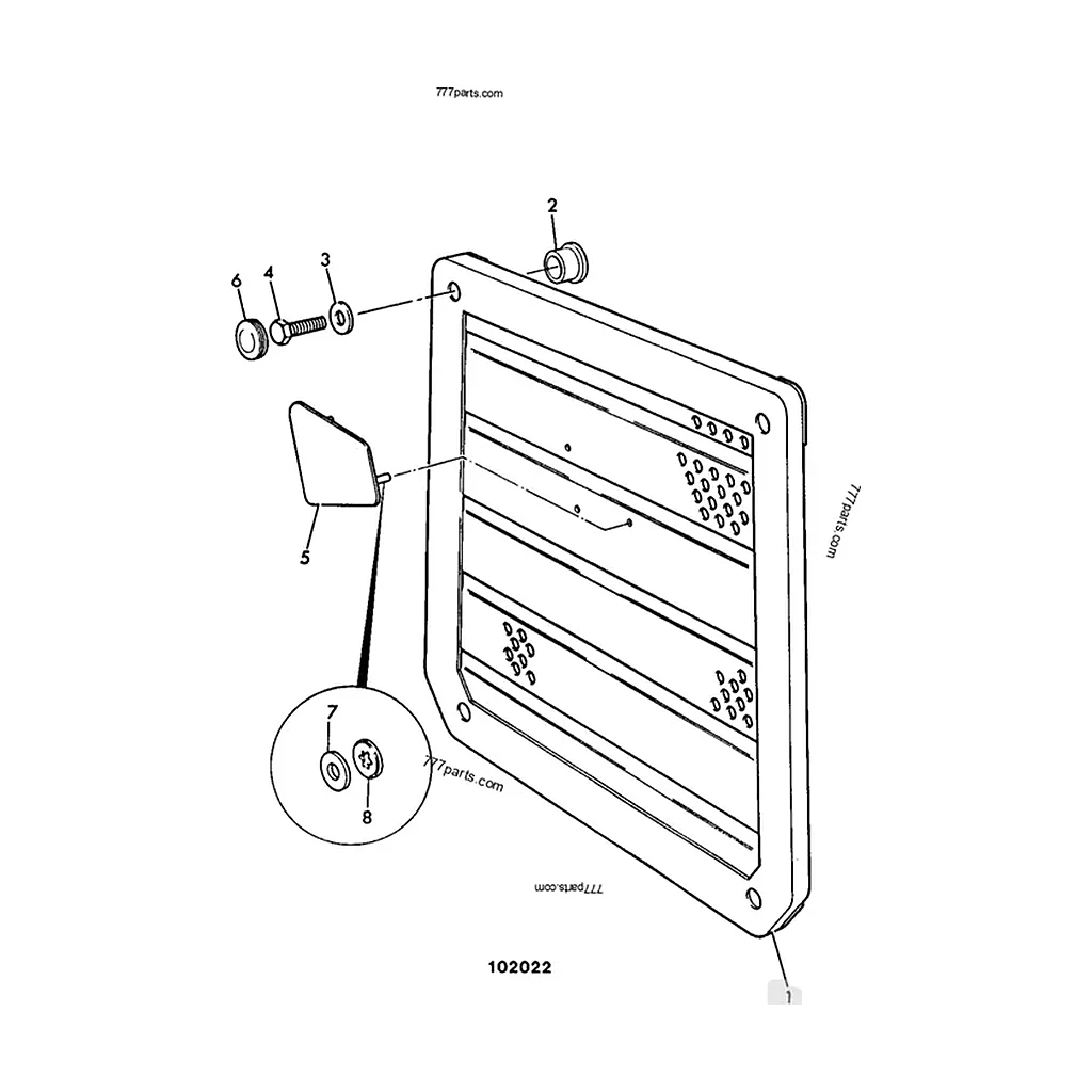 Calandre compatible pour JCB