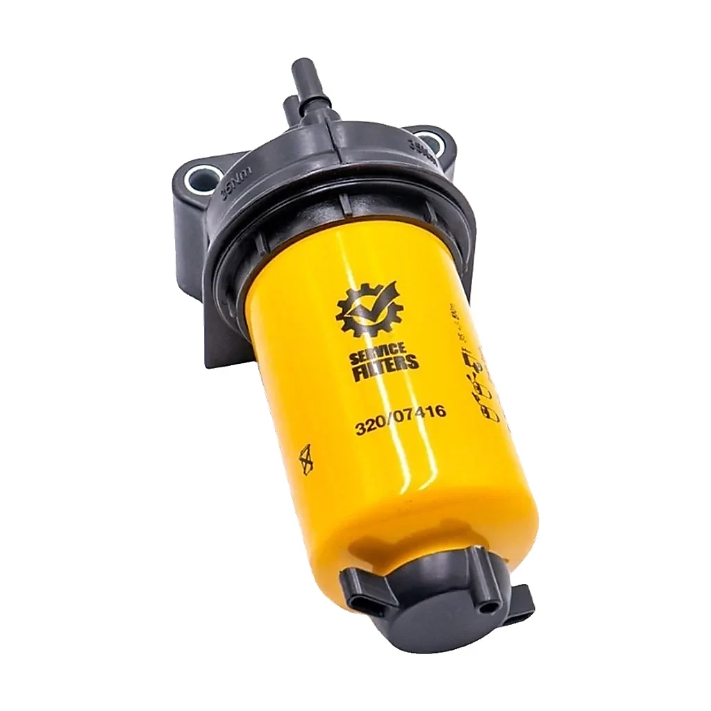 Filtre à carburant complet avec tête compatible pour JCB JS 145, JS 160, JS 175