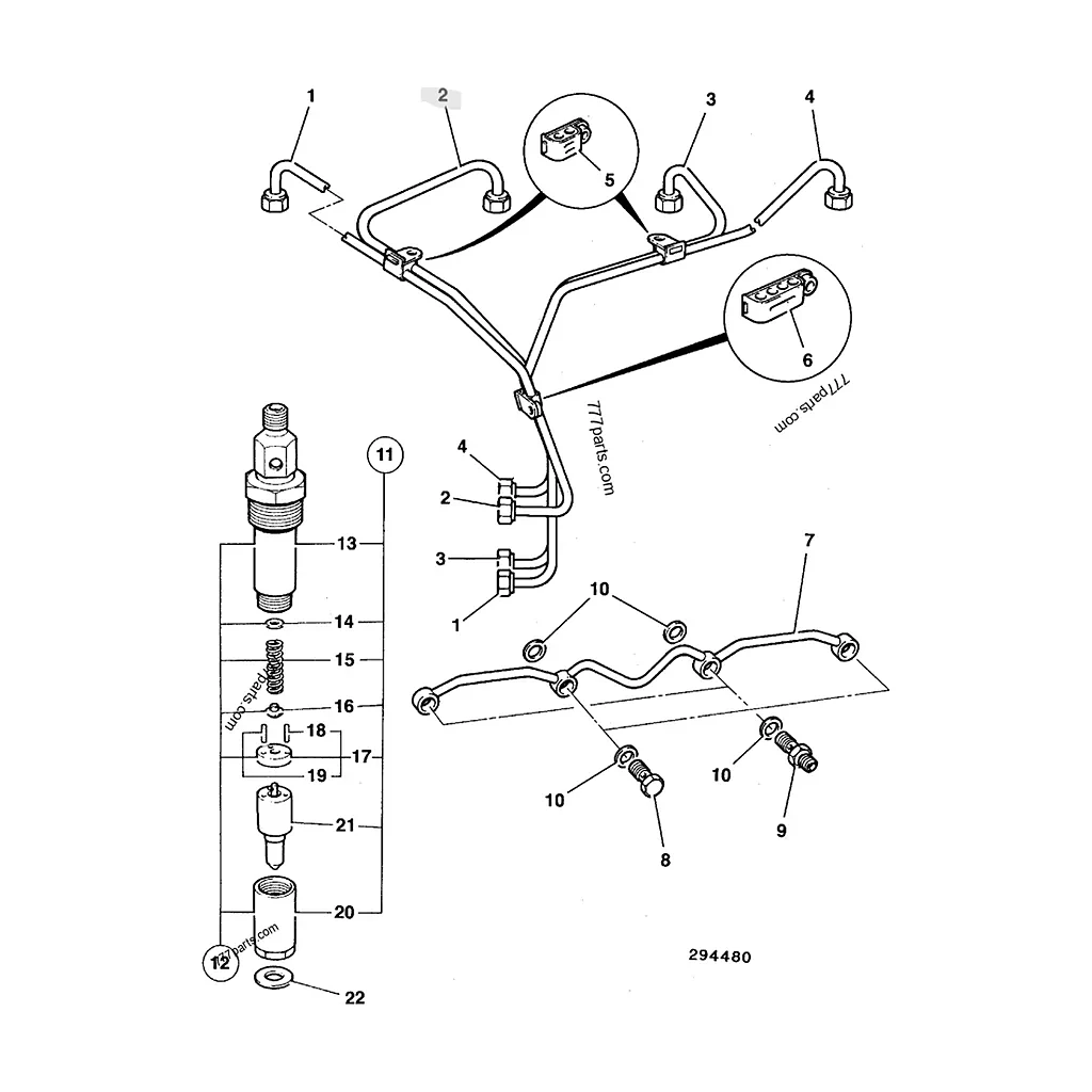 Canalisation compatible pour JCB