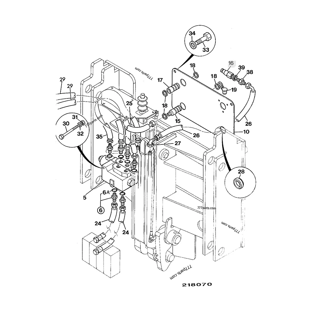 Coupleur rapide mâle compatible pour JCB