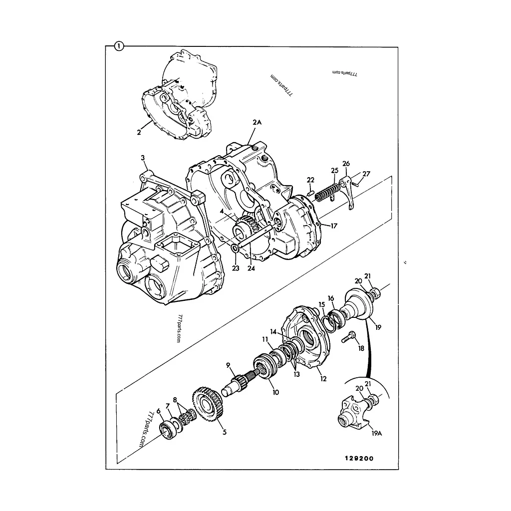 Kit de réparation de boîte synchro compatible pour JCB