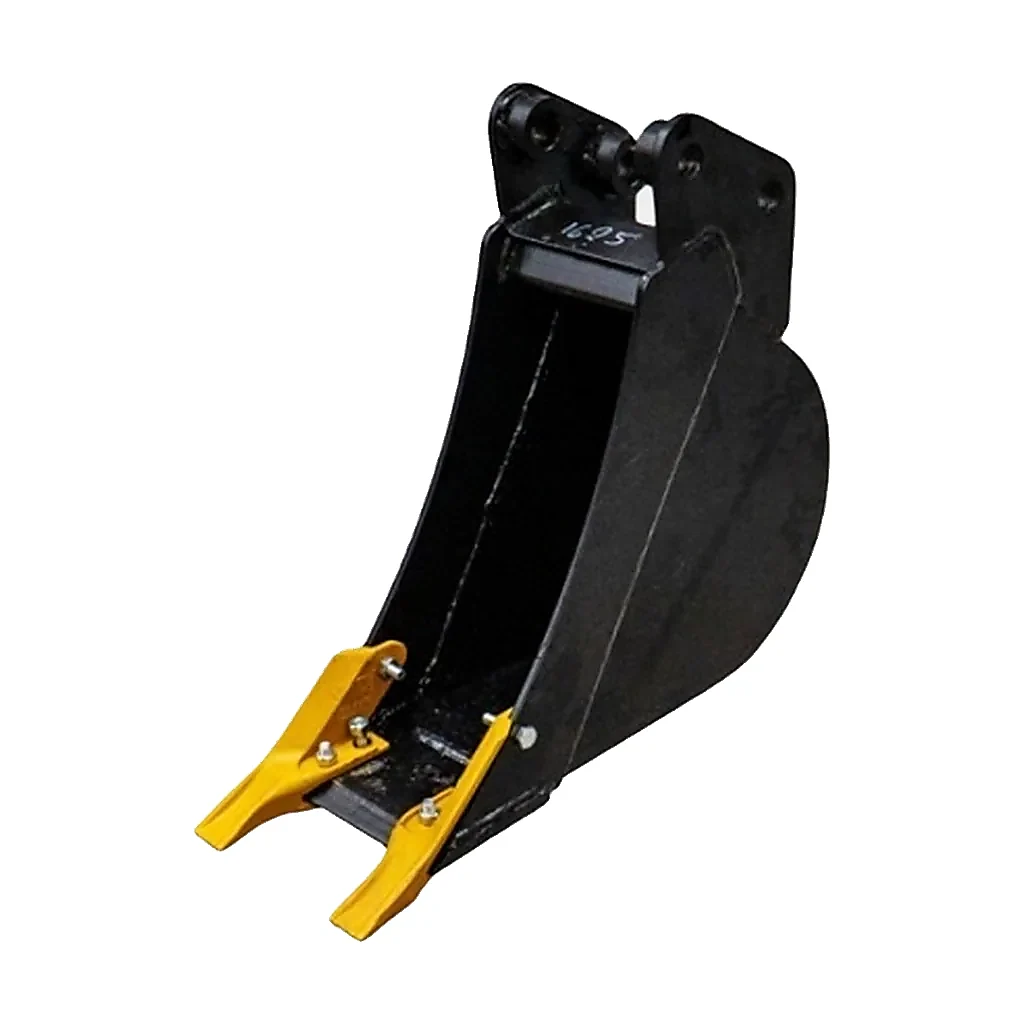 Godet complet de terrassement avec dents 23 cm (230 mm) compatible pour JCB Pins