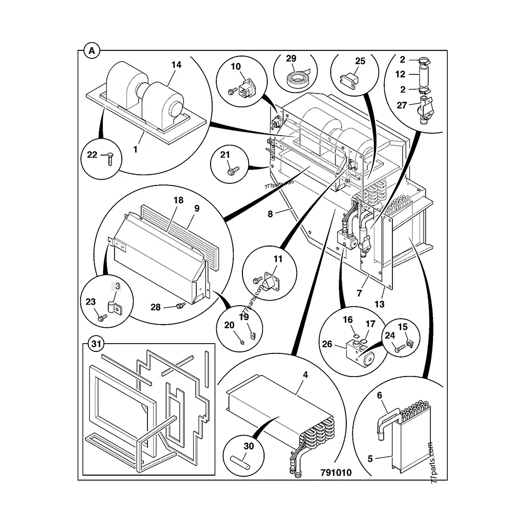 Vis M5 compatible pour JCB