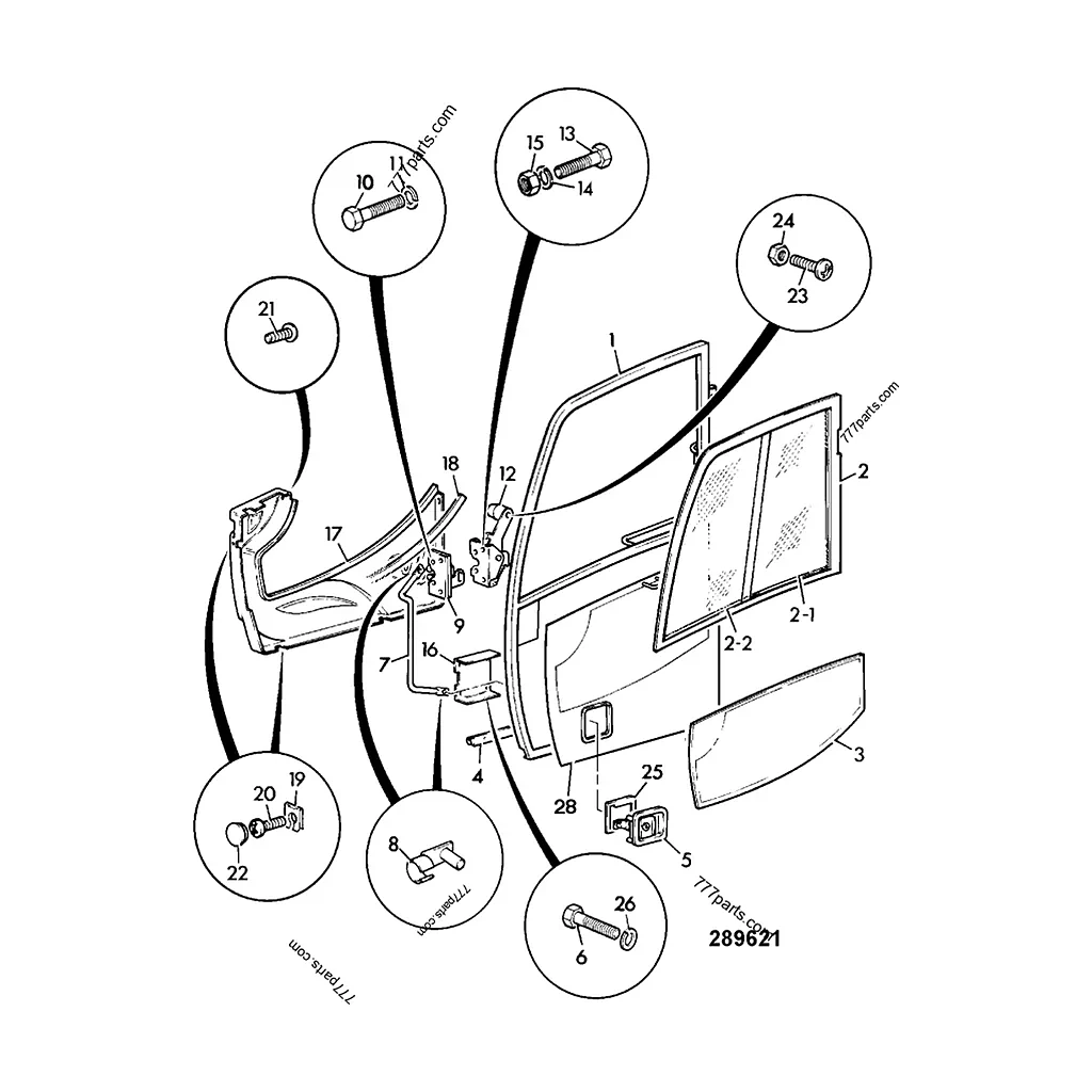 Serrure compatible pour JCB