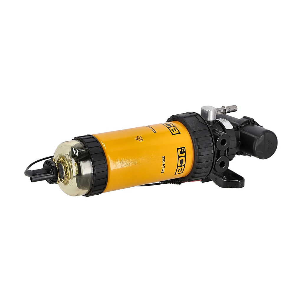 Préfiltre gasoil complet avec pompe 12 V d'origine pour JCB