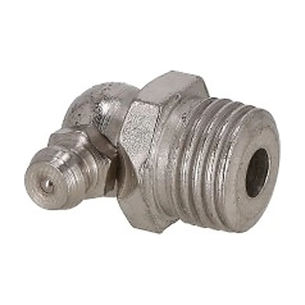 Graisseur coude 90° 1/4"bsp compatible pour JCB