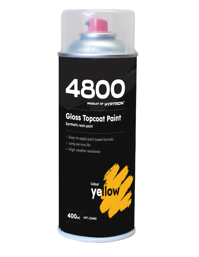Bombe aerosol peinture jaune adaptable pour JCB - Référence 4220/0406