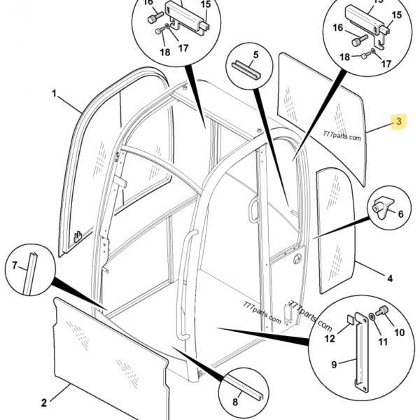 HECKSCHEIBE JCB REF 827/80331