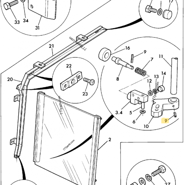 JCB RETAINING PIN REF 232/25309