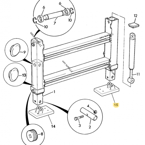 JCB STABILIZER PAD REF 331/17819