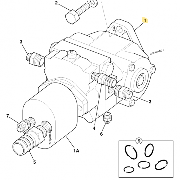 VALVOLA DI FUNZIONAMENTO ANTERIORE/POSTERIORE JCB REF 332/C7910