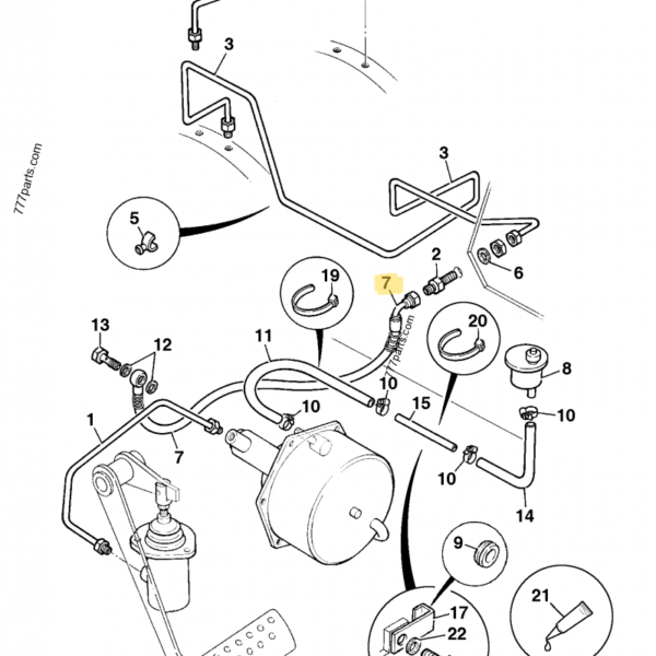 JCB BREMSSCHLAUCH REF 649/46000