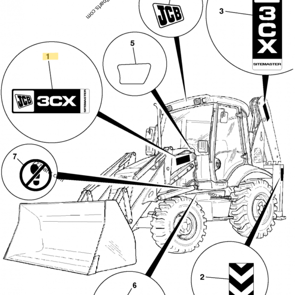 PEGATINA 4CX JCB REF 817/17869