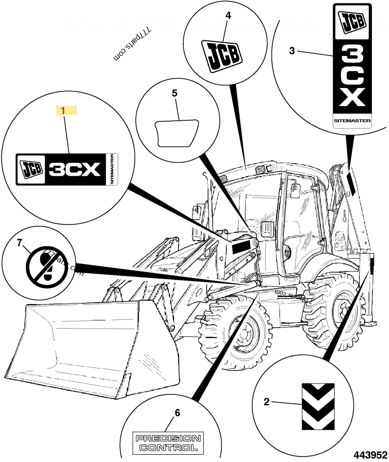 AUTOCOLLANT 4CX JCB REF 817/17869