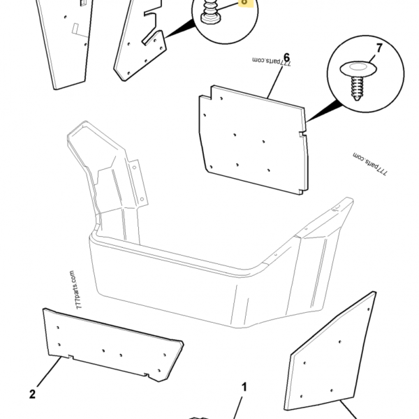 FASTENER -FIRTREE JCB REF 826/10829