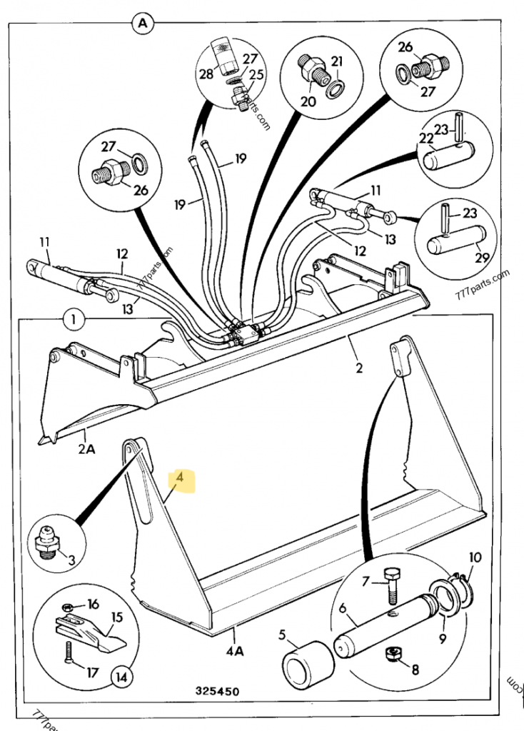 JCB HALTERUNG REF 983/00476