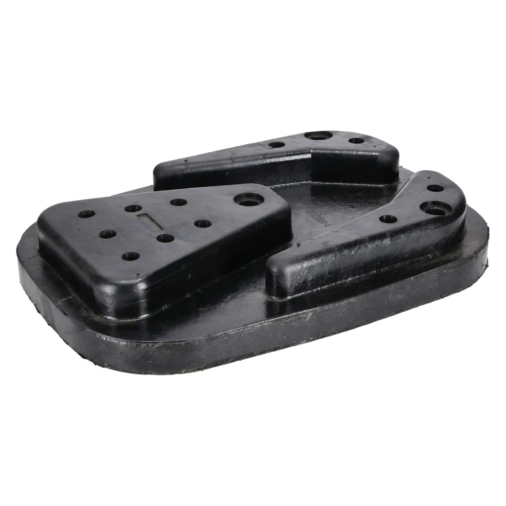 Patin caoutchouc complet (+ vis, boulons, écrous) adaptable pour JCB - Référence 980/88215